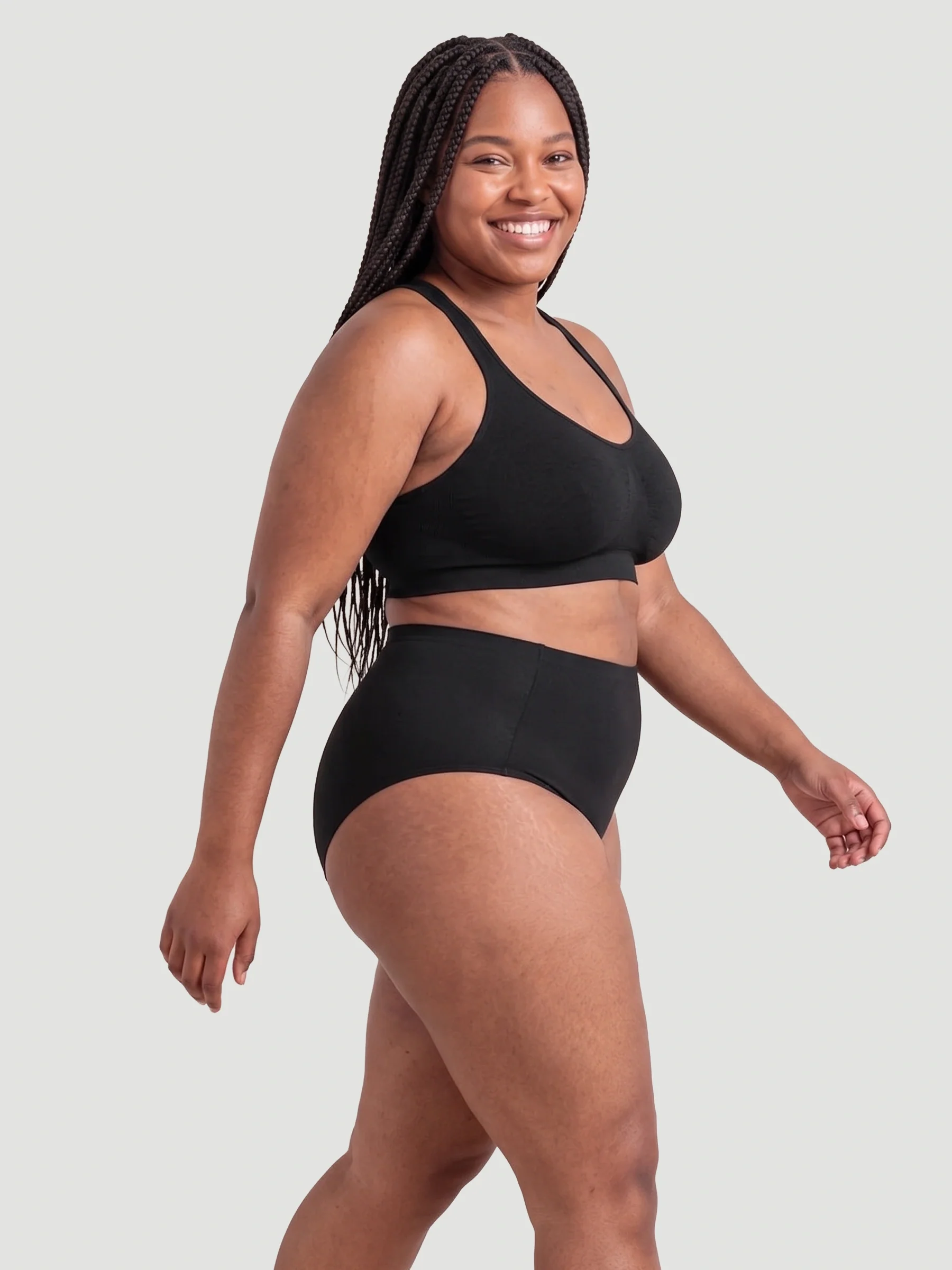 High Waist Seamless Bonded Brief Underwear - Image 10