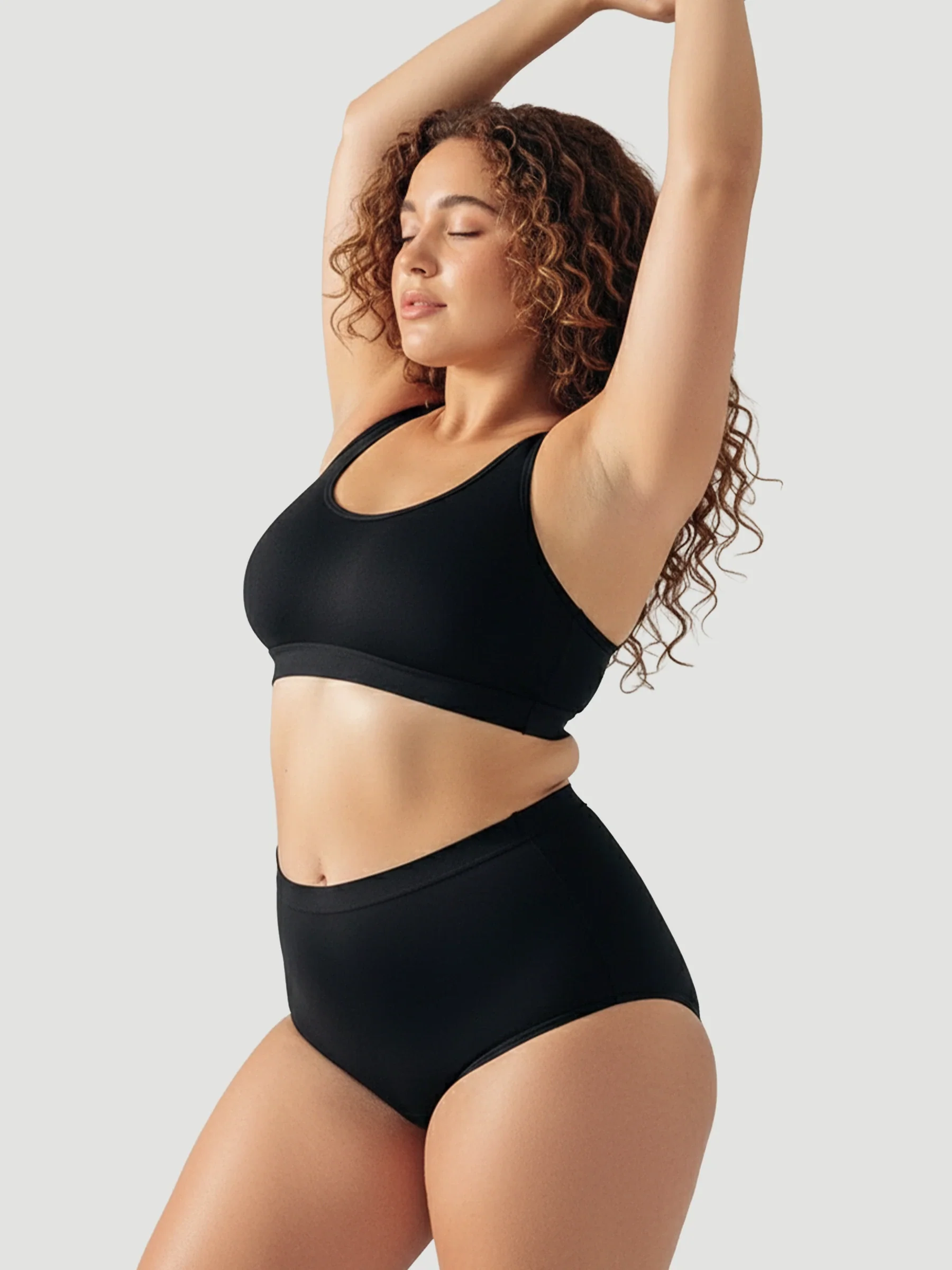 High Waist Seamless Bonded Brief Underwear - Image 12