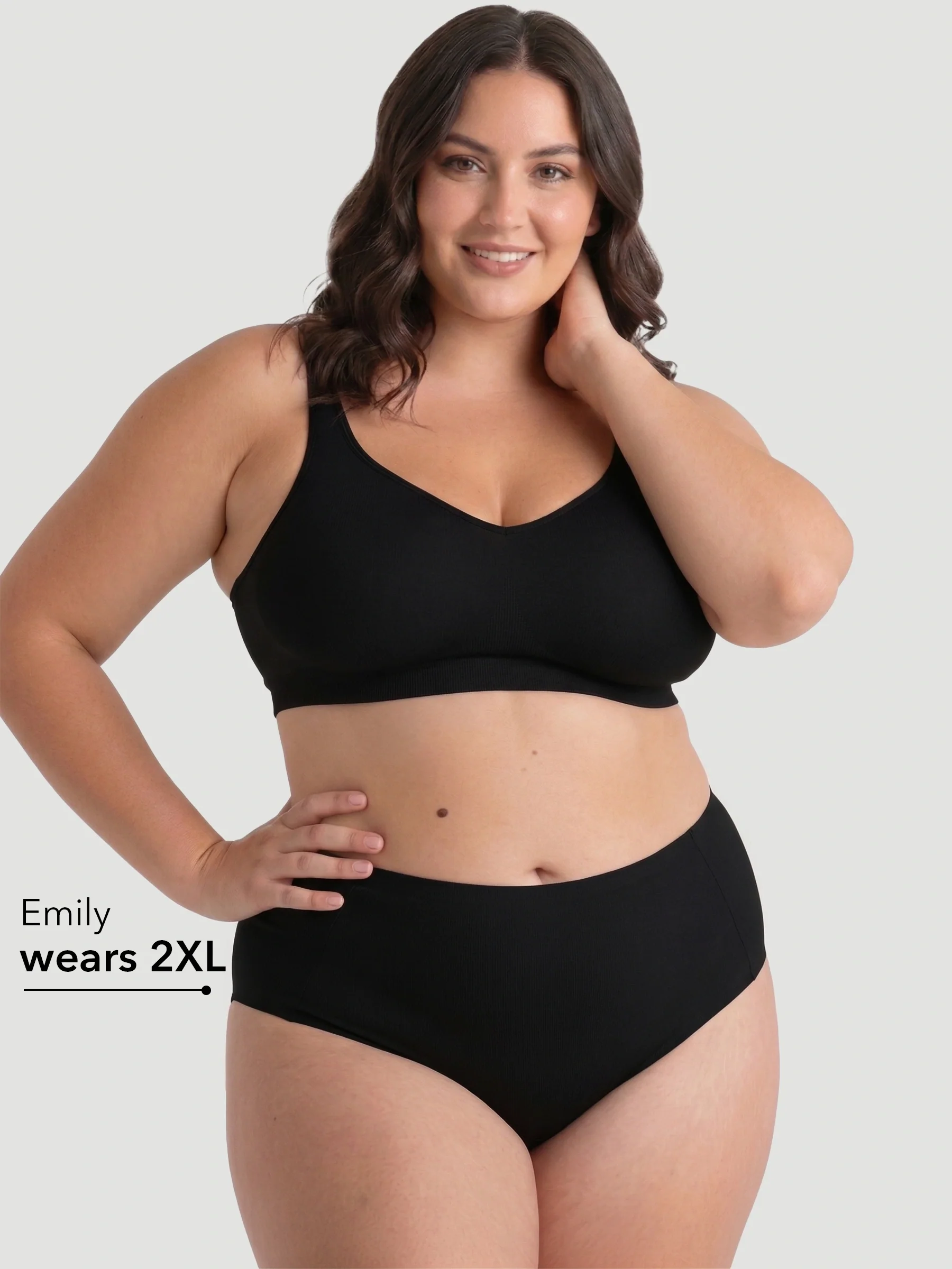 High Waist Seamless Bonded Brief Underwear - Image 6