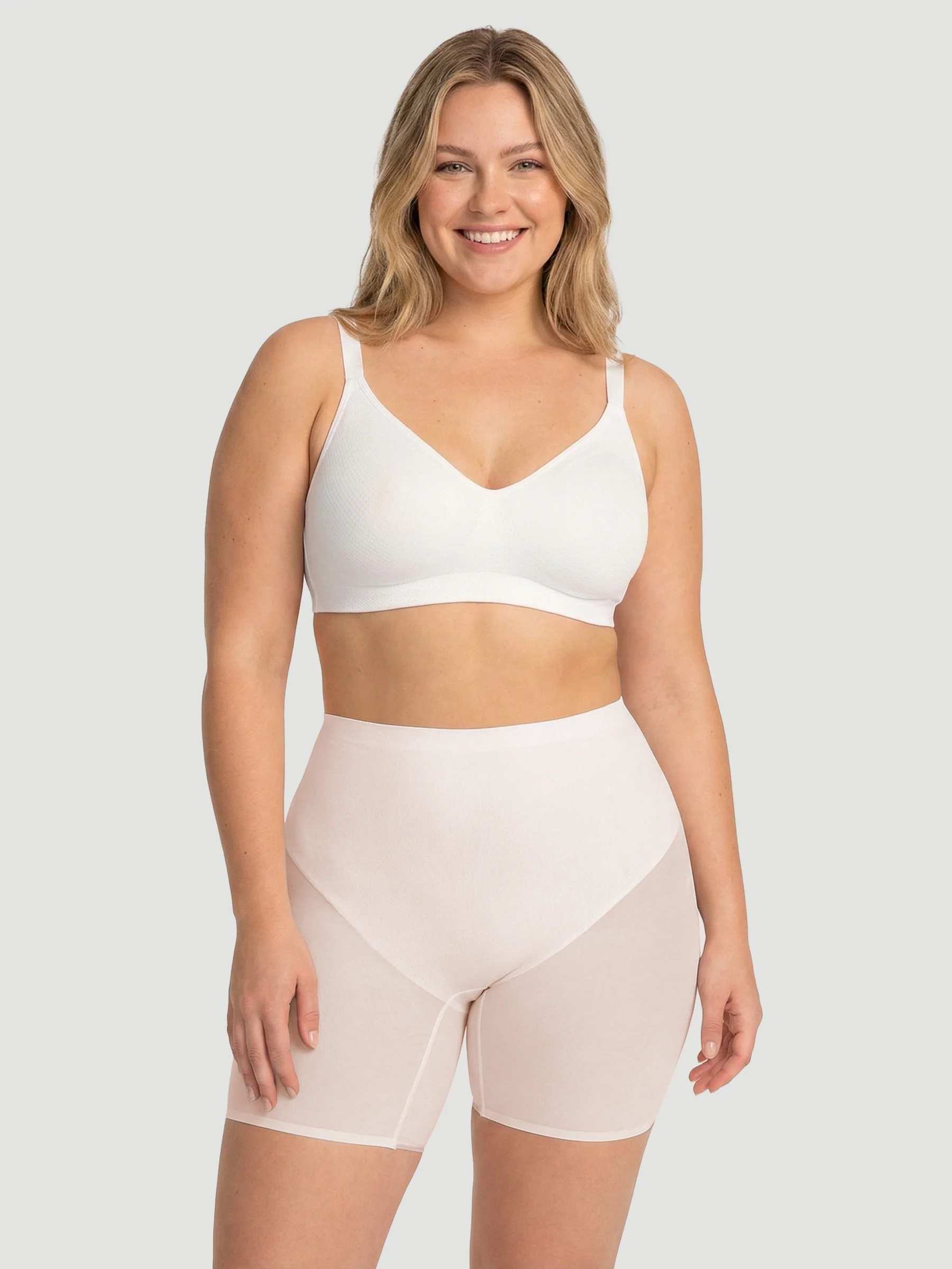 High Waisted Mesh Shaping Shorts - Image 5