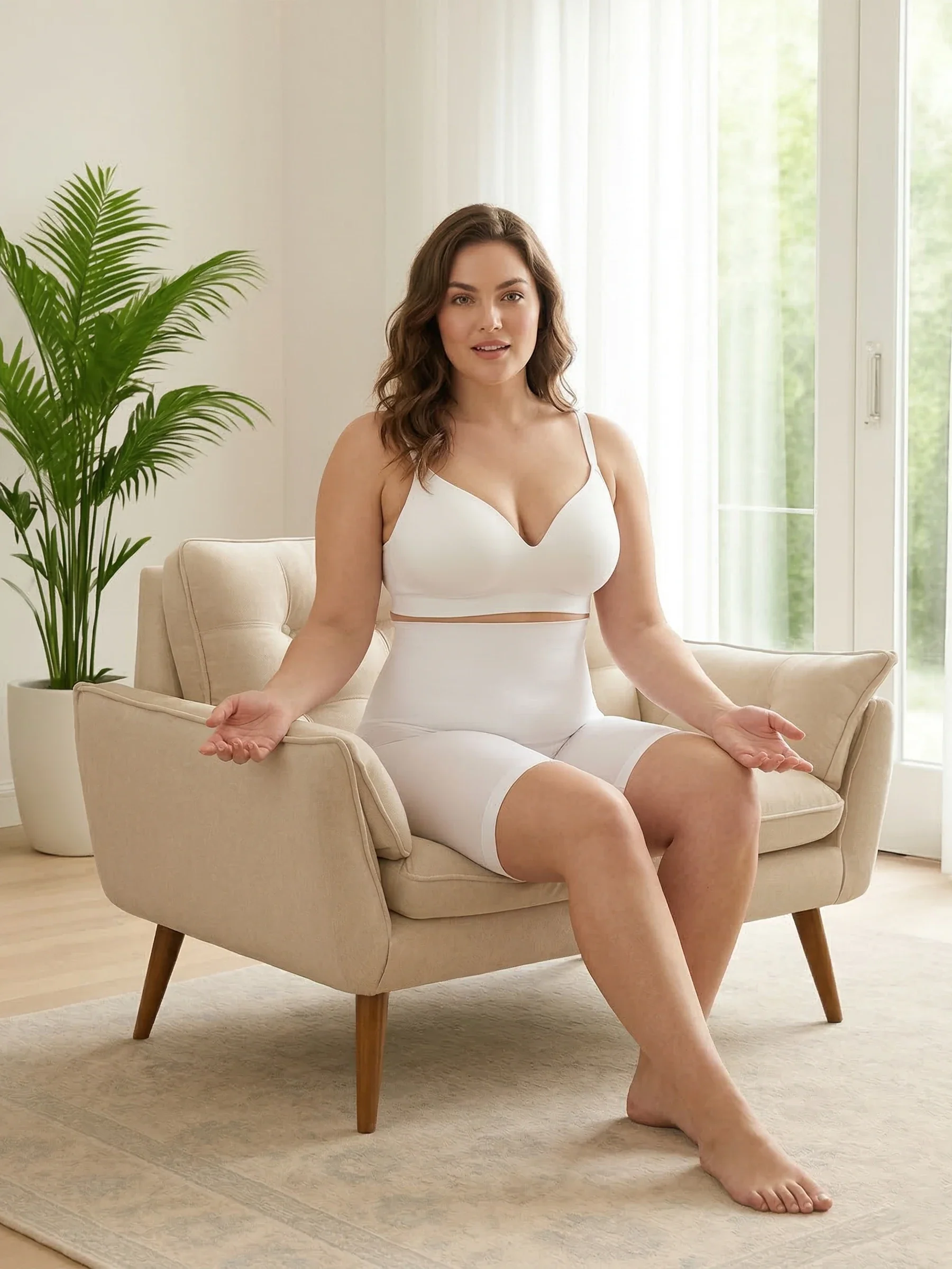 High-Waisted Shaping Shorts - Image 45