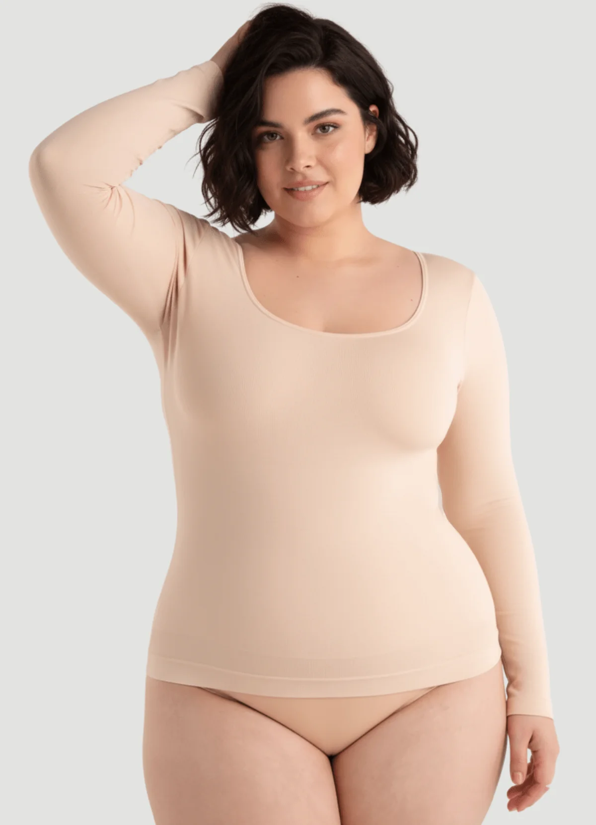 Long-Sleeve Shaping Smoothing Top - Image 6