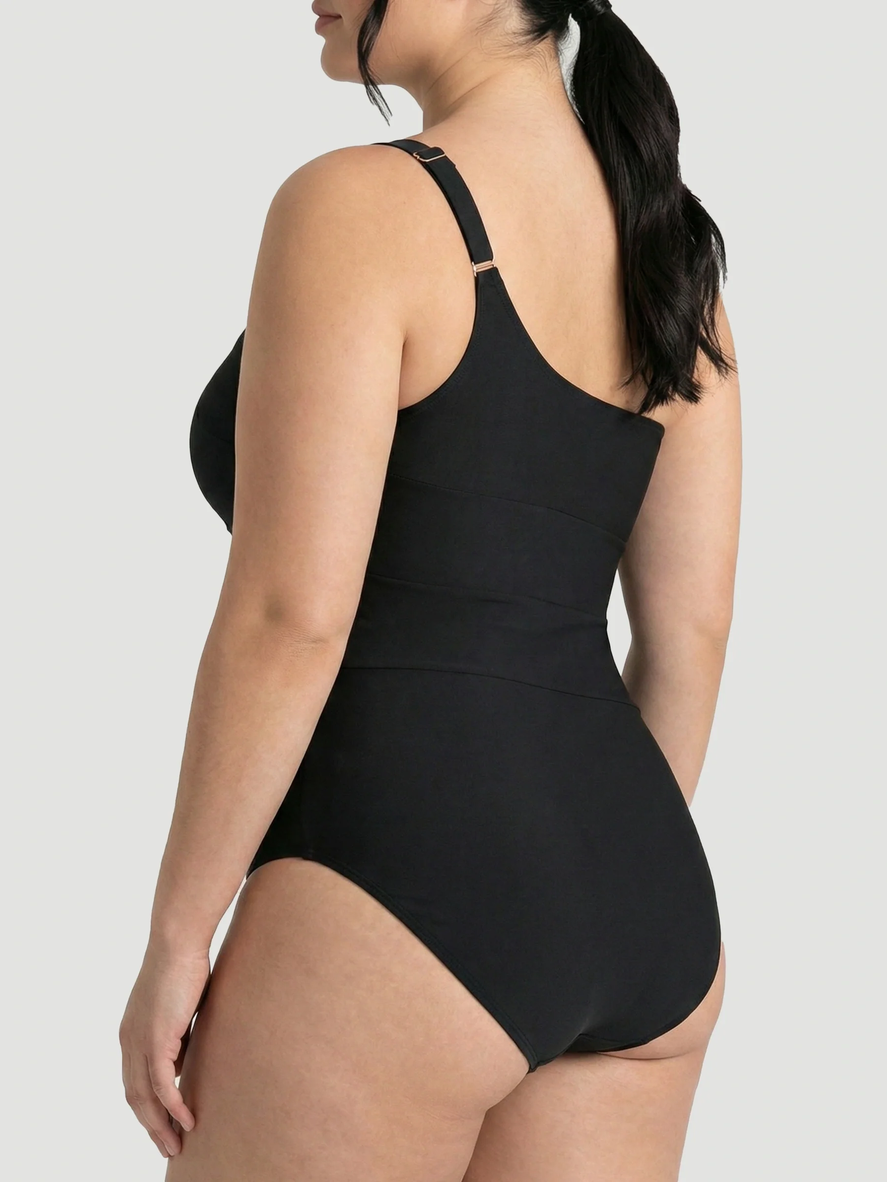 One Shoulder Shaping Swimsuit - Image 10