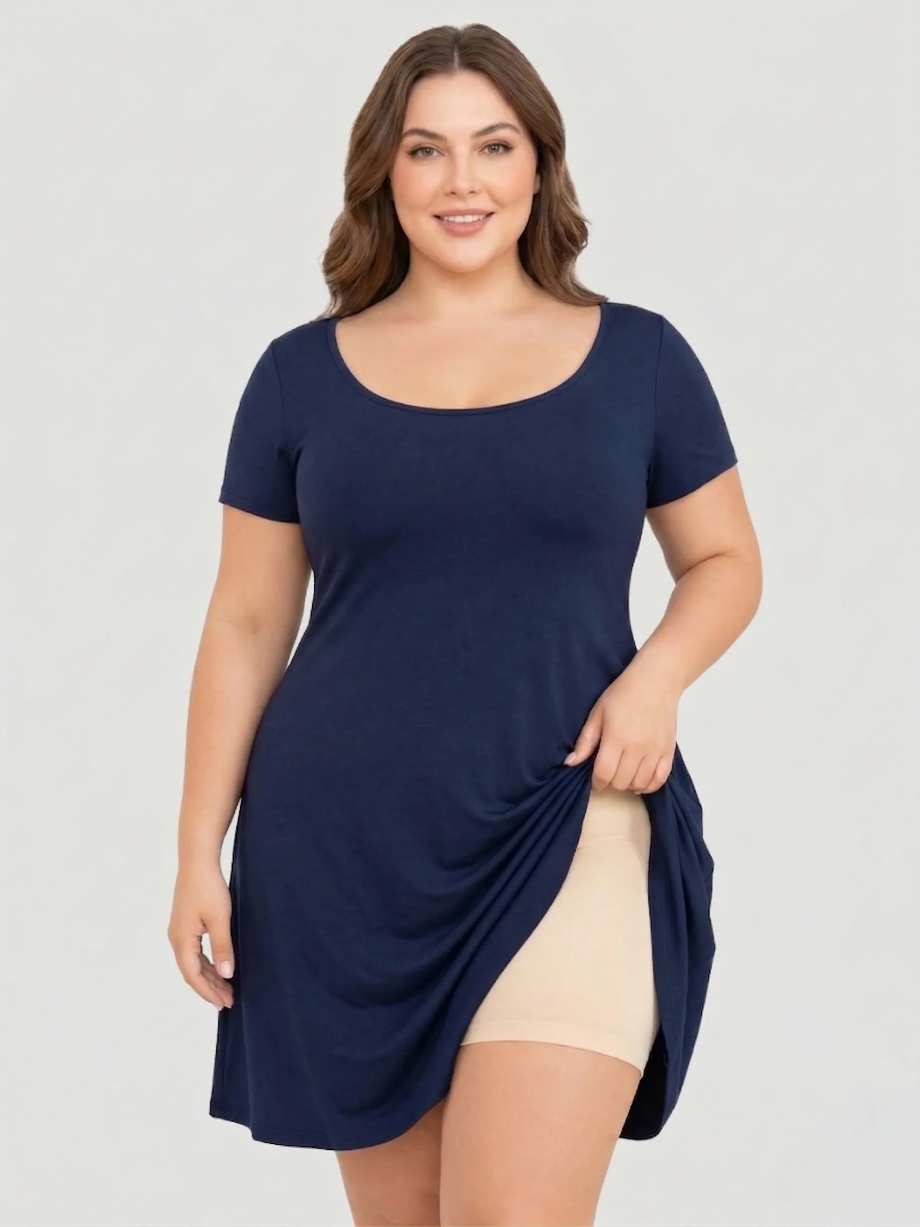 Open Bust Bodysuit Shaping Shorts - Image 16