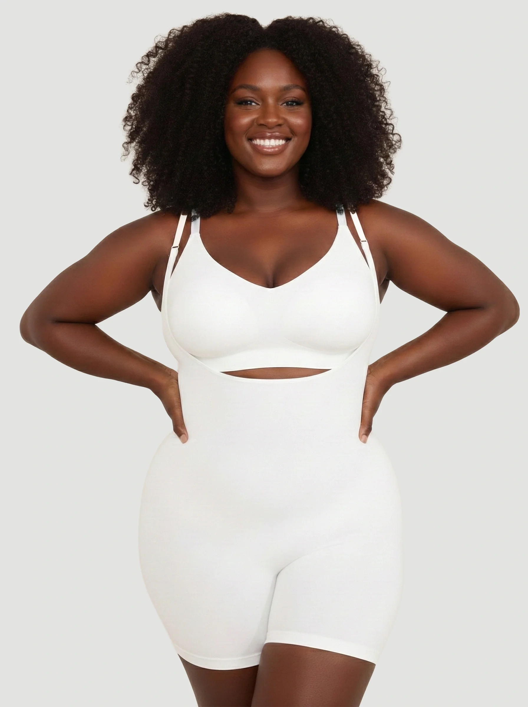 Open Bust Bodysuit Shaping Shorts - Image 7