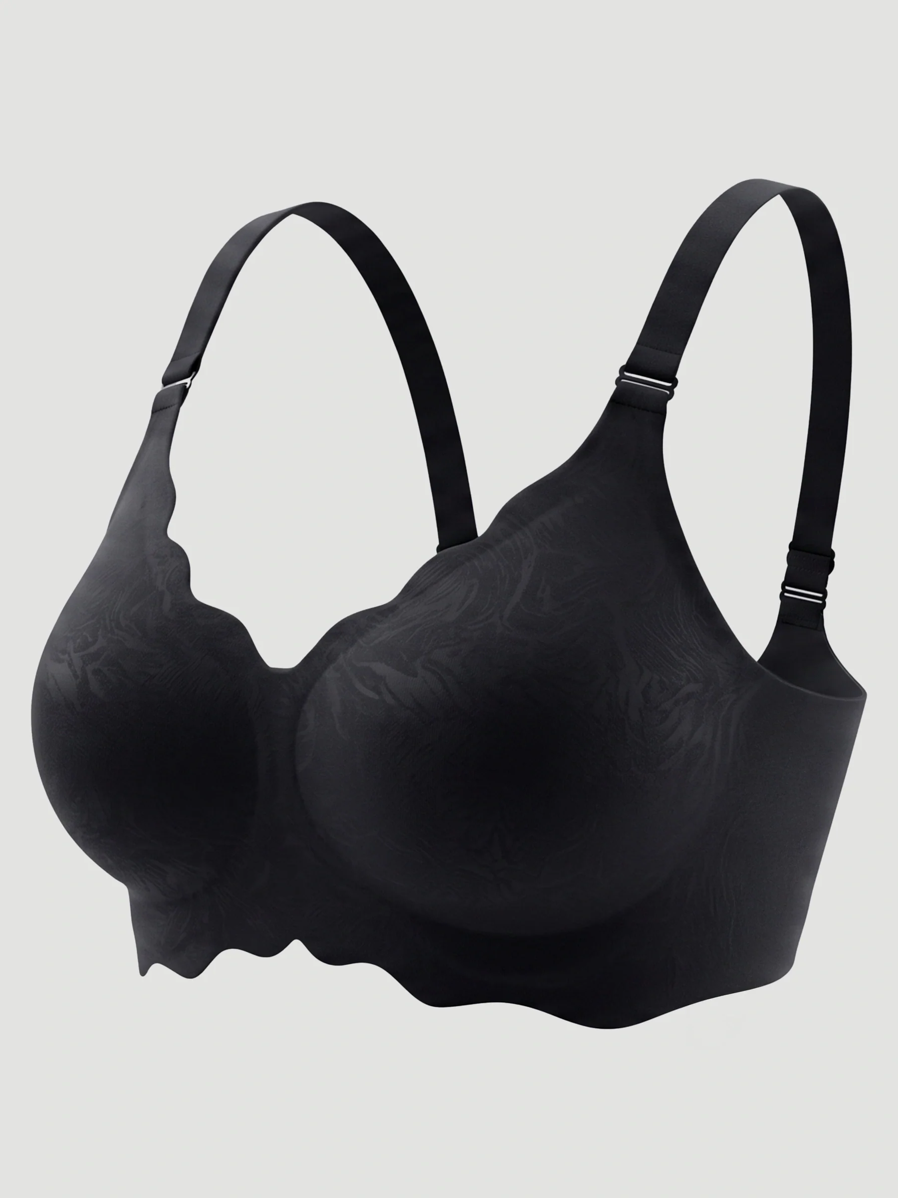 Scalloped Push-Up Wireless Jelly Bra - Image 10