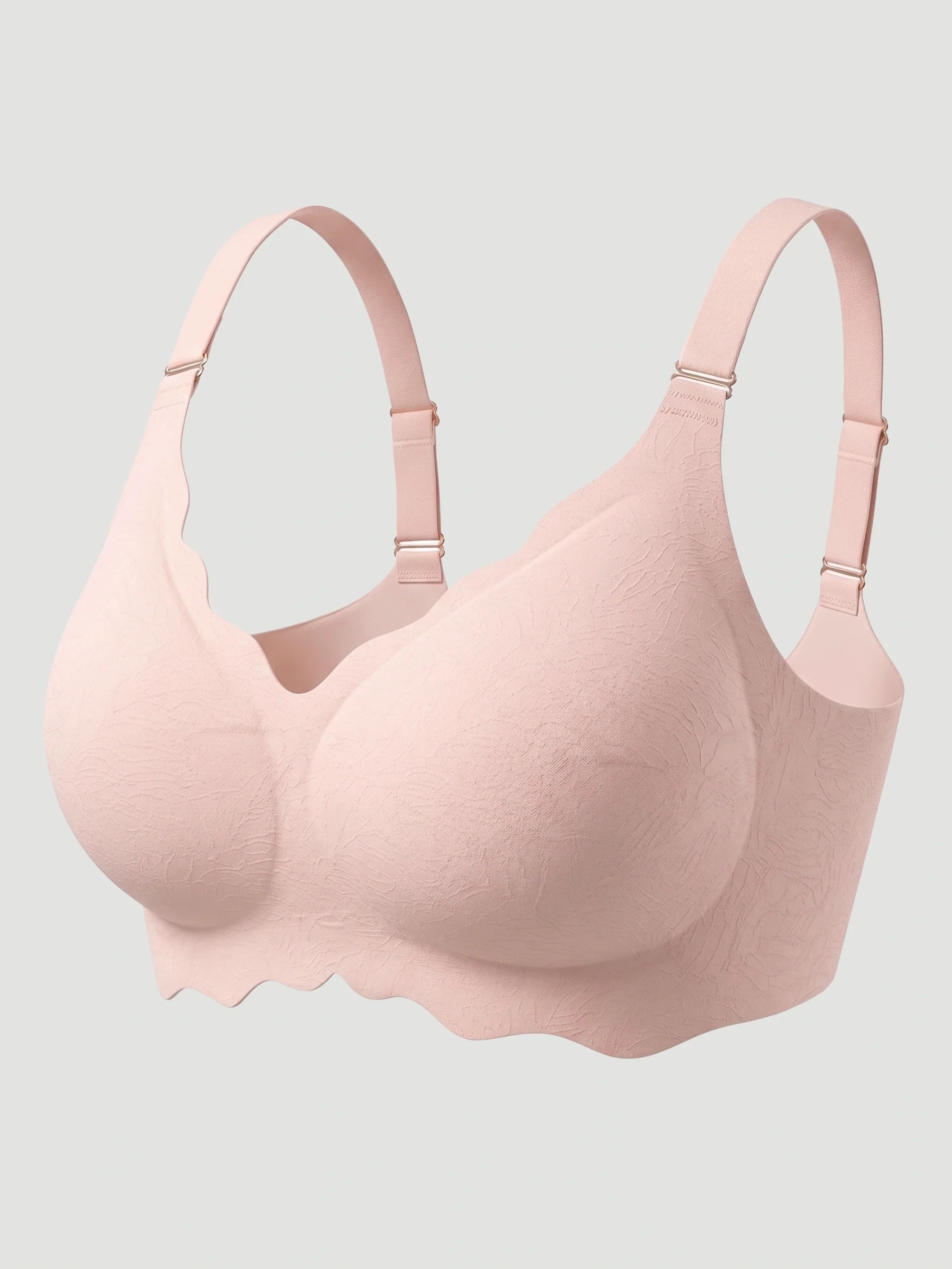 Scalloped Push-Up Wireless Jelly Bra - Image 14