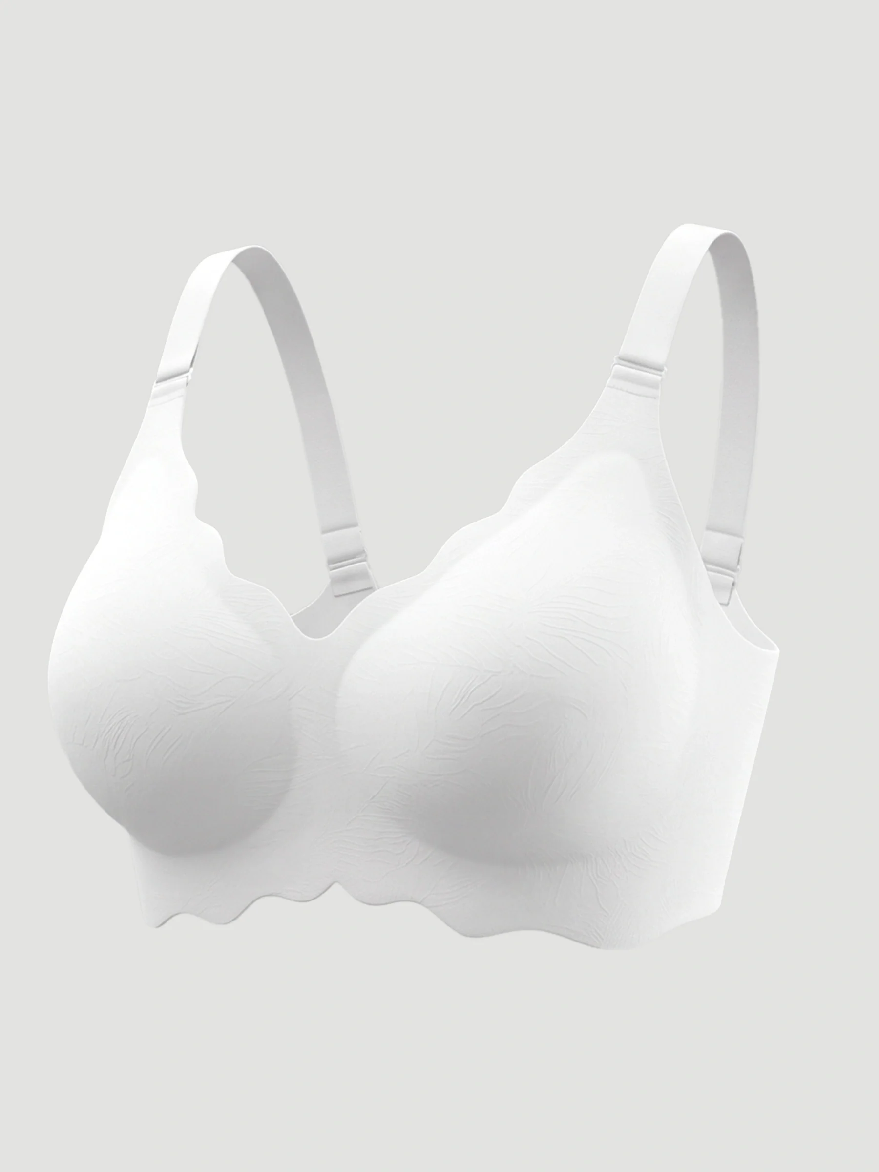 Scalloped Push-Up Wireless Jelly Bra - Image 24