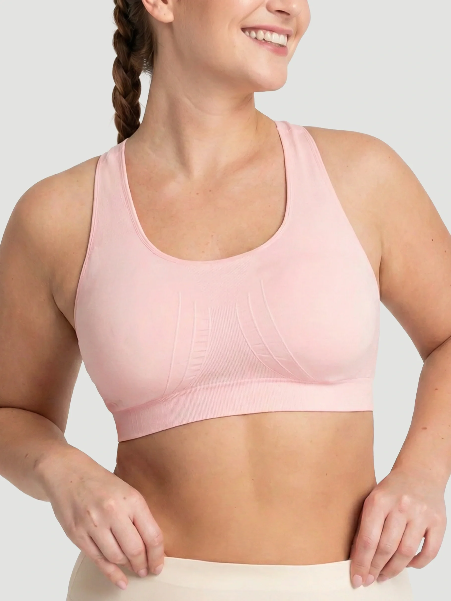 Seamless Racerback Sports Bra - Image 6