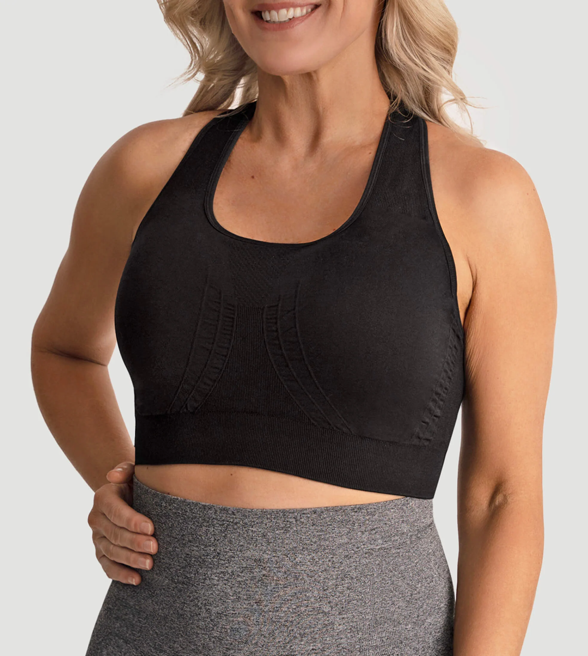 Racerback Seamless Sports Bra - Image 3