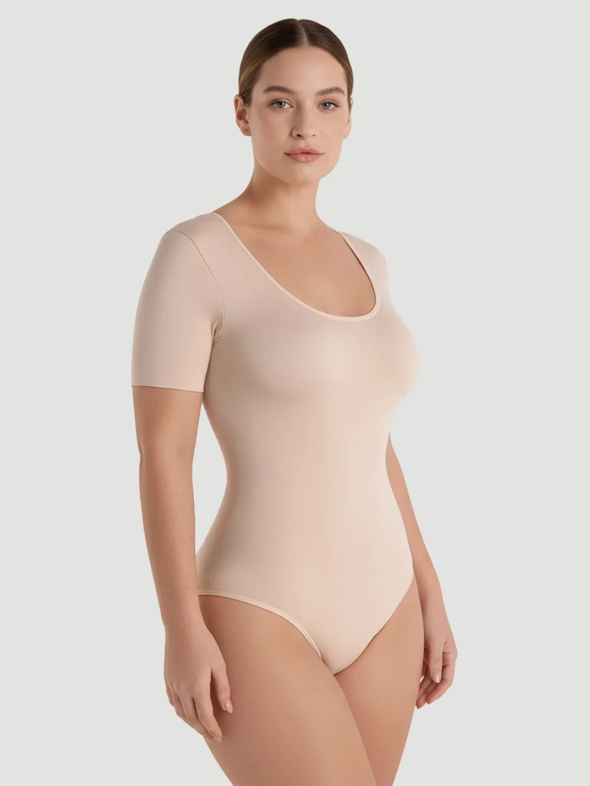 Short-Sleeve Seamless Sculpt Shapewear Bodysuit - Image 6
