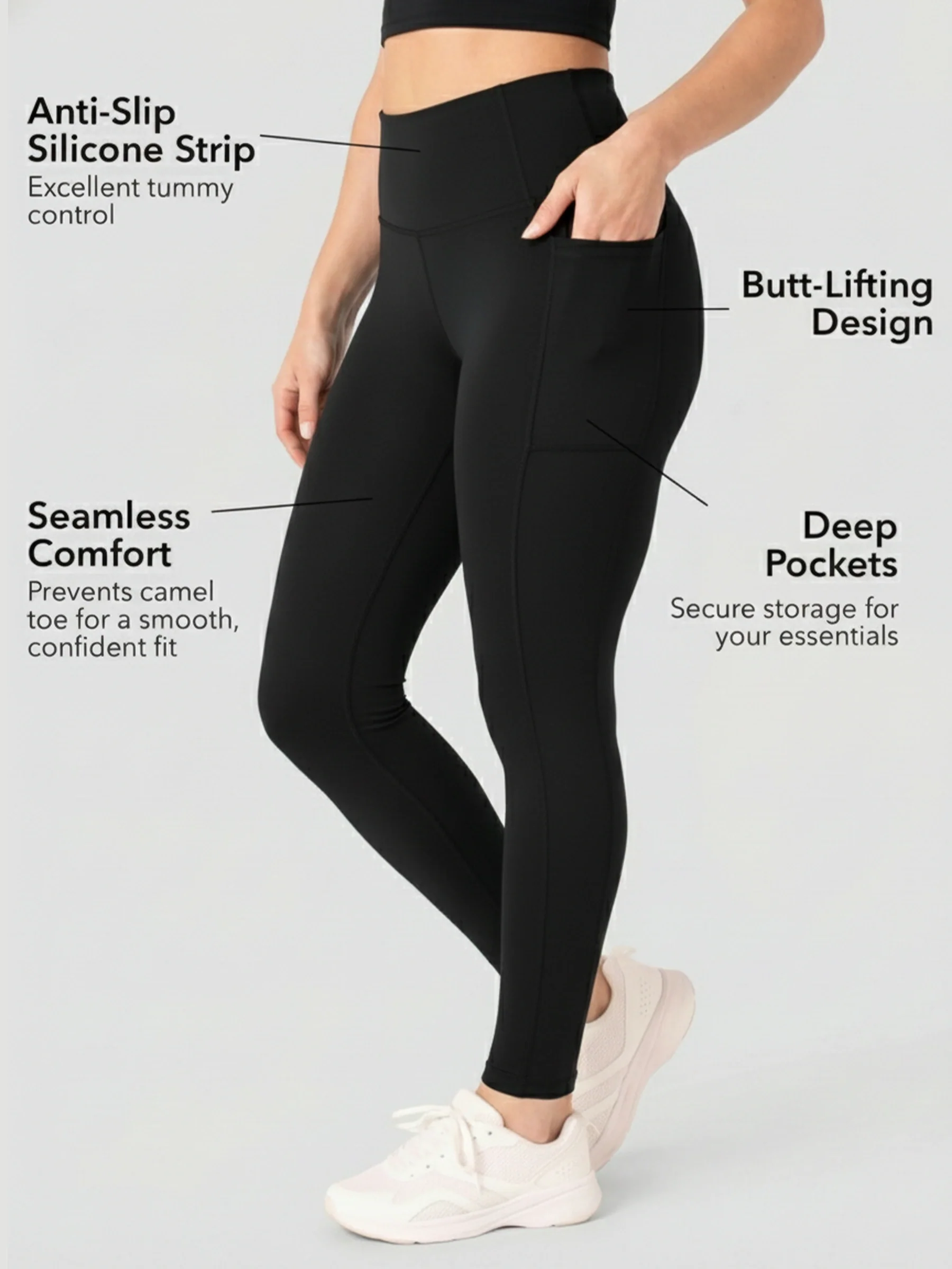 High Waisted Active Shaping Leggings - Image 6